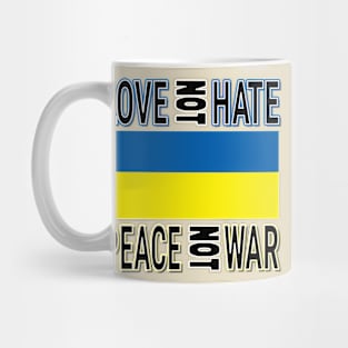 IN SUPPORT OF THE PEOPLE OF UKRAINE - FLAG OF UKRAINE DESIGN FOR STICKERS, HATS Mug